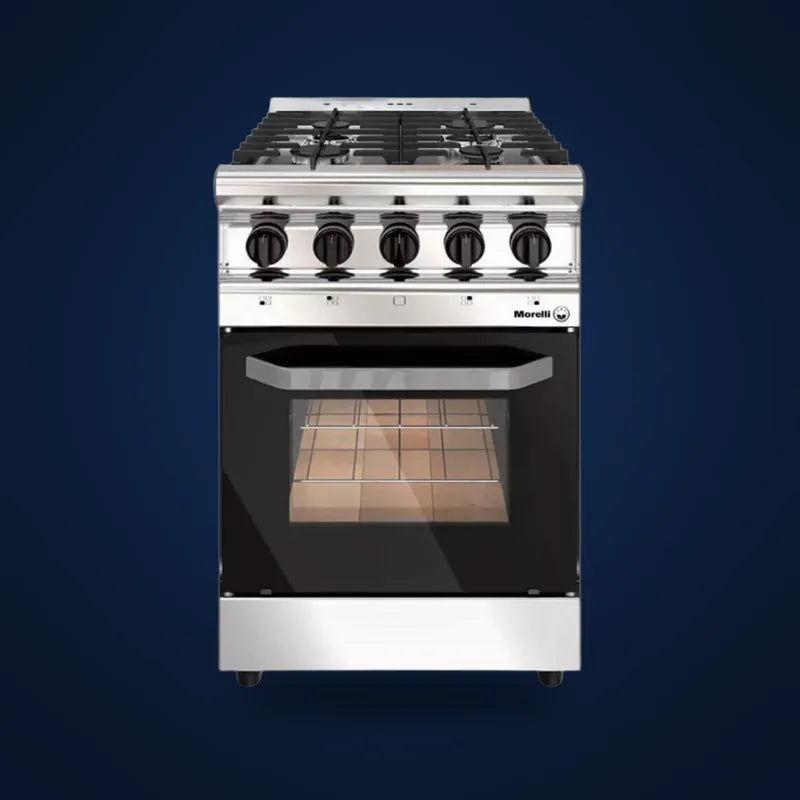 Cocina Morelli 4 hornallas acero