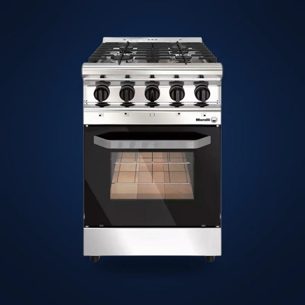Cocina Morelli 4 hornallas acero