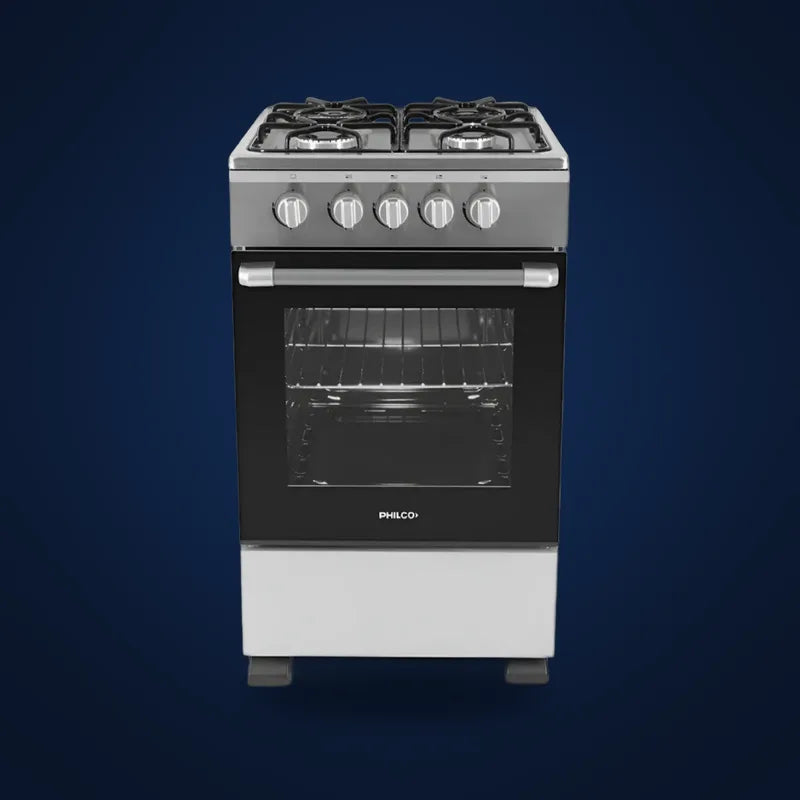 Cocina Philco 4 hornallas acero