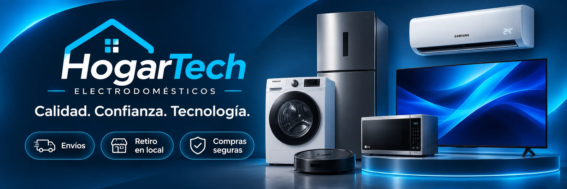 HogarTech Electrodomésticos. Calidad, confianza y tecnología. Envíos y compras seguras.